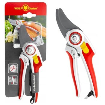 WOLF-Garten 73AFA006650 Professional Bypass Pruner with 30° Cutting Angle Joints