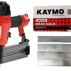 Kaymo Pneumatic Brad Nailer (NEO-PB18G50 + Nail F-20MM)
