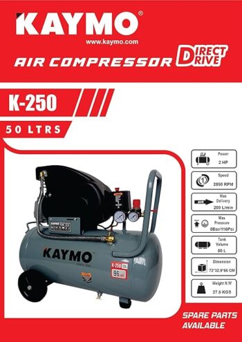 Kaymo Air Compressor (Kaymo Air Compressor K-250 2HP 50LTR) - Image 3