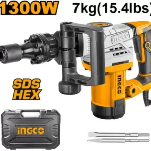 INGCO INGCO PDB130018 Demolition breaker 7kg With 2pcs chisels PDB130018 Demolition breaker 7kg With 2pcs chisels Impact Driver (1 mm Chuck Size, 1300 W)