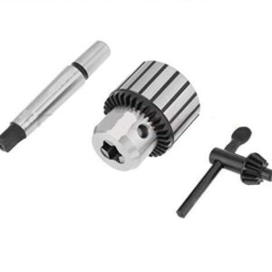 Krost 1-13mm (JT6 Jacobs Taper) MT2 Arbor Heavy Duty Taper Drill Chuck With Key | Lathe machine Chuck | Bench Drill Chuck