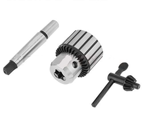 Krost 1-13mm (JT6 Jacobs Taper) MT2 Arbor Heavy Duty Taper Drill Chuck With Key | Lathe machine Chuck | Bench Drill Chuck