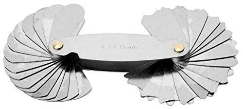 KROST Precision Radius Gauge Set, 1-25 Mm, Silver - Image 3