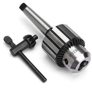 KROST JT6 1-13 mm Jacobs Taper Heavy Drill Chuck with Key and Arbour MT2 Shank Lathe Machine