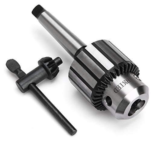 KROST JT6 1-13 mm Jacobs Taper Heavy Drill Chuck with Key and Arbour MT2 Shank Lathe Machine
