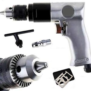 KROST Pneumatic Air XH501 10 mm Chuck Capacity Reversible Drill Machine with Multi-Tool (Silver)
