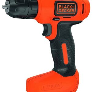 BLACK + DECKER BDCD8GPA 7.2V Li-Ion Cordless Drill Kit (Orange, 14-Pieces)