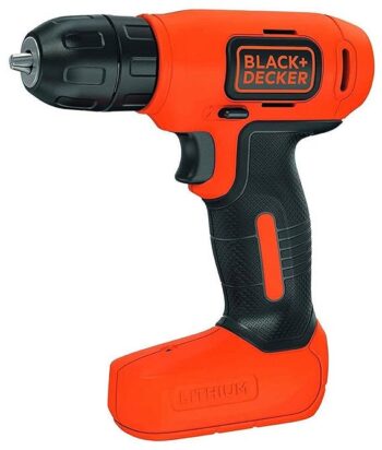BLACK + DECKER BDCD8GPA 7.2V Li-Ion Cordless Drill Kit (Orange, 14-Pieces)