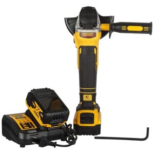 DEWALT DCG405P2-QW 18V 125mm XR Li-ion Cordless Angle Grinder with Brushless motor 2×5.0Ah Batteries Included- Perform and Protect Shield