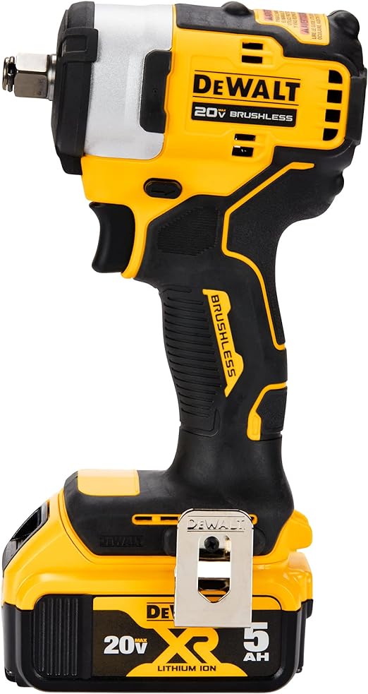 DEWALT DCF911P2 20V MAX* 1/2 Cordless Impact Wrench with Hog Ring Anvil  Kit