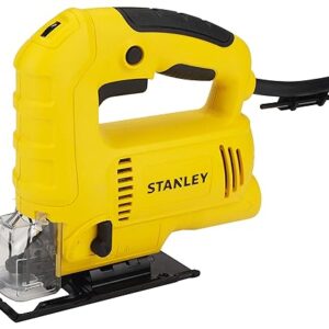 STANLEY SJ60 600W Variable Speed Pendulum JigSaw for cutting woodsheetmetal and plastic with 4 stage pendulum action(Yellow and Black)