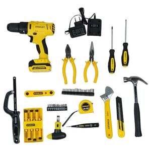 Stanley SCH121S1H-B1 - 12 V Hammer Drill with 40+ Pieces Accessory Kit