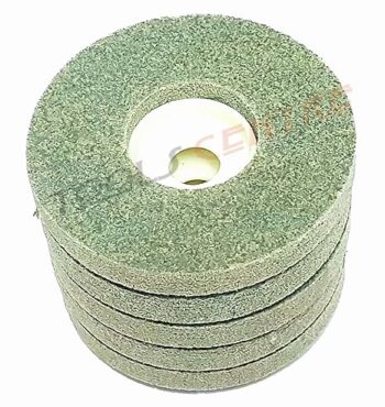 Krost Premium Non Woven Stone Polishing Pad Pack Of 5Nos Suitable For 4" Angle Grinder/Polisher (120Grit 5Qty)