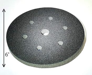 Krost High Density Hook & Loop Interface/Dust Free Damping & Protection Sanding Pad Pad for Orbital Sanders (6" Hook & Loop Interface Pad)