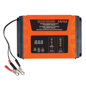 BLACK+DECKER BC12-B2, 2/8/12 Amp 3 Speed Automatic Battery Charger & Manual Control