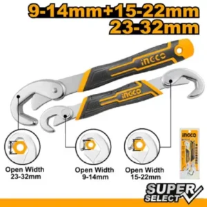 INGCO HBWS09328 INGCO HBWS09328 Bent wrench 9-14mm+15-22mm & 23-32mm Double Sided Combination Wrench (Pack of 1)