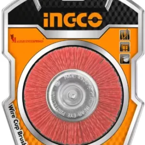 INGCO WB40755 WIRE CUP BRUSH NYLON 75MMM 3" Wheel Brush (Pack of 1)