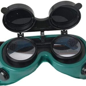 KROST Flip Up Lens Eye Glasses Welding Goggles (Green/Black) (1)