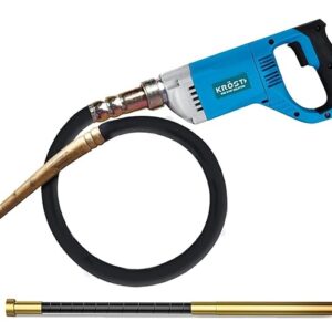 KROST 2250W Extensive 35 mm Concrete Vibrator Drill Needle 13000 Vibrations per Minute (2250w+1.5mtr Needle+3mtr Needle)