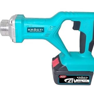 Roll over image to zoom in      KROST 21V (37V Max) Cordless Extensive 35mm Concrete Vibrator Drill, Concrete Vibration Machine with Double Battery. (Cordless Vibrator)