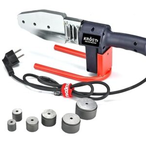 KROST-MAKUTE 1000W Portable Welding Machine/PPR Welding Machine,20-63mm Quality and Enviroment-friendly PE/PPR/PVC/PP Pipe Fittings Socket Fusion Machine Fusion Connector Positioner,Pipe Fusion Welder