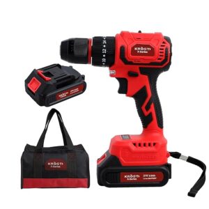 KROST-X-SERIES Brushless Cordless 21v Drill Motor Multi Function Drill, Metal Chuck – Torque Screwdriver Keyless Drill Chuck 2pcs 21V Li-Ion Batteries