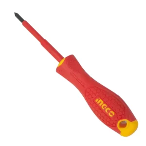 Ingco 0 x 60 mm Red Insulated Screwdriver, HISD81PH060
