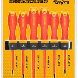 Ingco HKISD0608 Insulated Screwdriver Set (Set of 6)