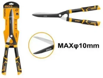 INGCO TOOLS MASTER HHS6001 Steel Garden Hedge Shears Cutter for Trimming Borders, and Bushes, Hedge Clippers & Shears with Comfort Bypass Pruner (Manual)