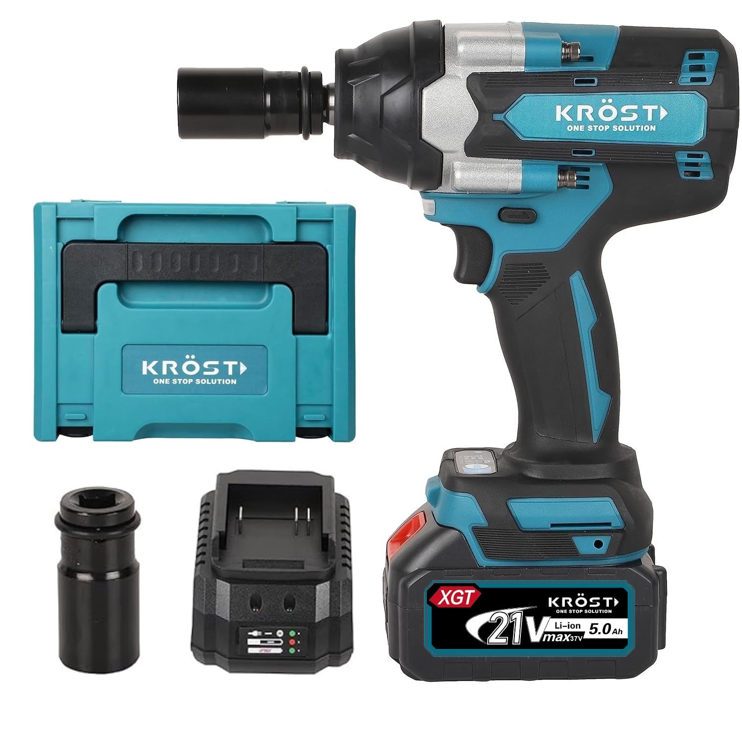 KROST PRO SERIES 700Nm Torque Cordless Impact Wrench With Single Battery And Charger