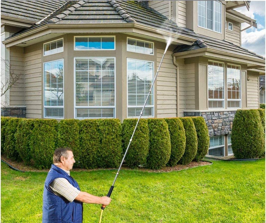 KROST Pressure Washer 20" Extension 30 Degree Bend Rod with 1/4 Quick Connector/Pressure Washer Spray Wand, with 5 PCS Multiple Degree Washer Spray Nozzle Tips - Image 3