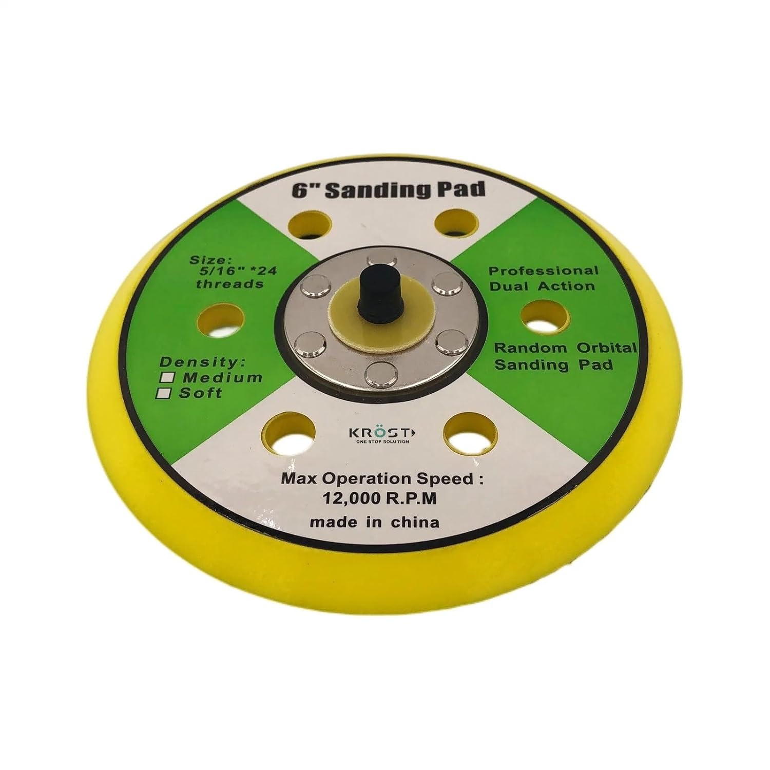 KROST 6inch Dual Action Random Orbital Sanding pad (Pack of 1) air