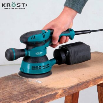 KROST Random Orbital Sander 450W, Electric Sander Copper Armature, Disc dia 125mm, 12000RPM with Variable Speed Control and Dust Collection - Corded Electric - Image 4