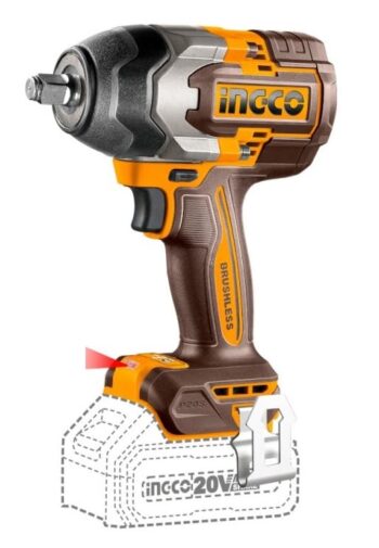 Ingco 20V 850NM Lithium-ion Impact Wrench, CIWLI2085 With 2 Batteries & Charger - Image 3