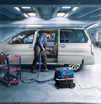 Bosch Gas 12-25 Heavy Duty Wet/Dry Vacuum Cleaner, 1,250W, 25 l Vol, 200 mbar, Click & Clean System with HEPA Filter, 9 kg + Accessories, 1 Year Warranty - Image 4