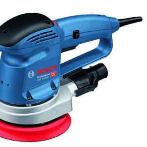 Bosch GEX 34-150 Heavy Duty Electric Random Orbit Sander, 340W, 150 mm Pad Dia, 12,000 rpm, 24,000 opm, Bosch Click & Clean System, 2.1 kg + Vac Adapter, Dustbag & Pad 150 mm, 1 Year Warranty