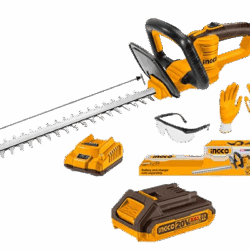 KROST Cordless Brush Cutter 12V Dual Batteries, Extendable Rod Grass Trimmer, Lawn Mower, Rice/Wheat Cutter, Hedge Trimmer