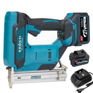 KROST PRO Series Cordless Brad Nail Gun, Brushless Motor Nailer Machine, 18gauge Nails, F30 Battery Operated Nailer Machine