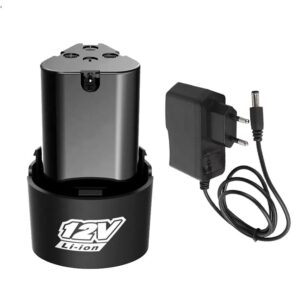 KROST 12V Replacement Battery For Cordless Drill Driver,Cordless Hammer Drill 2pc Battery And Charger 1pc