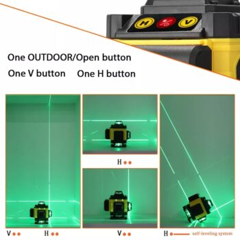 KROST 16 Lines Green Laser Level Pro with Remote Controller And Tripod