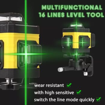 KROST 16 Lines Green Laser Level Pro with Remote Controller And Tripod