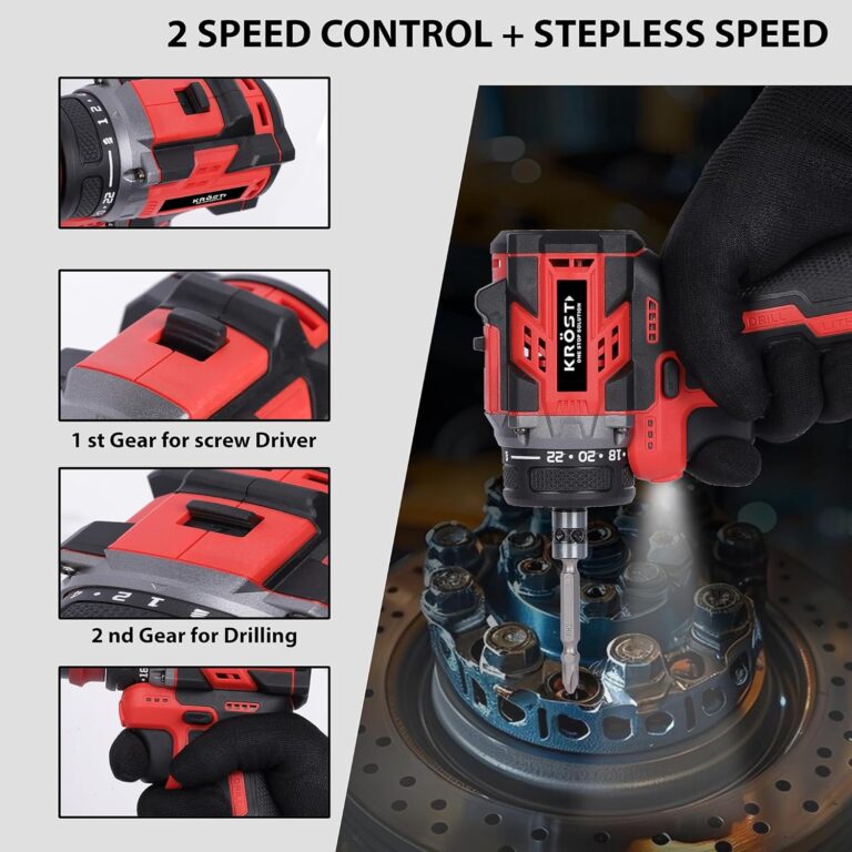 KROST-X-SERIES Brushless Cordless 18V Drill 2 IN 1 Removable Metal
