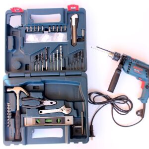 Bosch GSB 600 RE 13mm 600 Watt Corded Smart Drill Kit,Silver