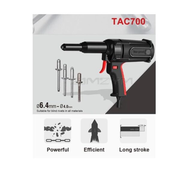 TIME PROOF TAC 700 Heavy Duty Fast Hitting Rivet Gun - KROST