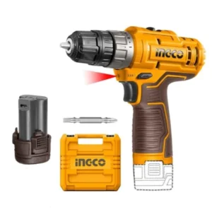 Ingco 10 mm 12V Cordless Drill With Battery & Accessories, 1500 RPM (CDLI12202)