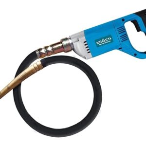KROST Concrete Vibrator 2250W Extensive 35 mm Drill Needle 13000 Vibrations per Minute (Tool + 1.5m Needle)