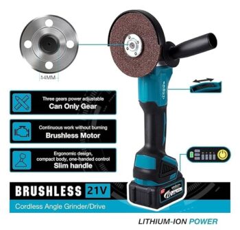 KROST PRO Series Multi-Use Combo Kit, Cordless Impact Drill, Angle Grinder, Impact Wrench,Rotary Hammer,Chainsaw,Pruning Shear, Brushless Motor with 2 pcs Batteries and Fast Charger - Image 3
