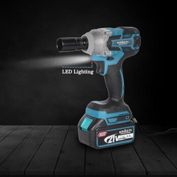 KROST PRO Series Multi-Use Combo Kit, Cordless Impact Drill, Angle Grinder, Impact Wrench,Rotary Hammer,Chainsaw,Pruning Shear, Brushless Motor with 2 pcs Batteries and Fast Charger - Image 4