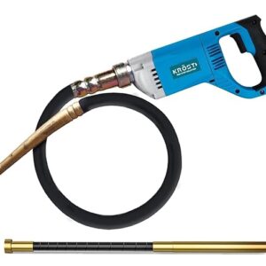 KROST Concrete Vibrator 2250W Extensive 35 mm Drill Needle 13000 Vibrations per Minute (Tool + 1.5m+ 2m Needle)