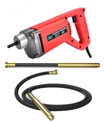 KROST 1150W Extensive 35 mm Concrete Vibrator Drill Needle 13000 Vibrations per Minute (1150W+1.5mtr+2mtr Needle)